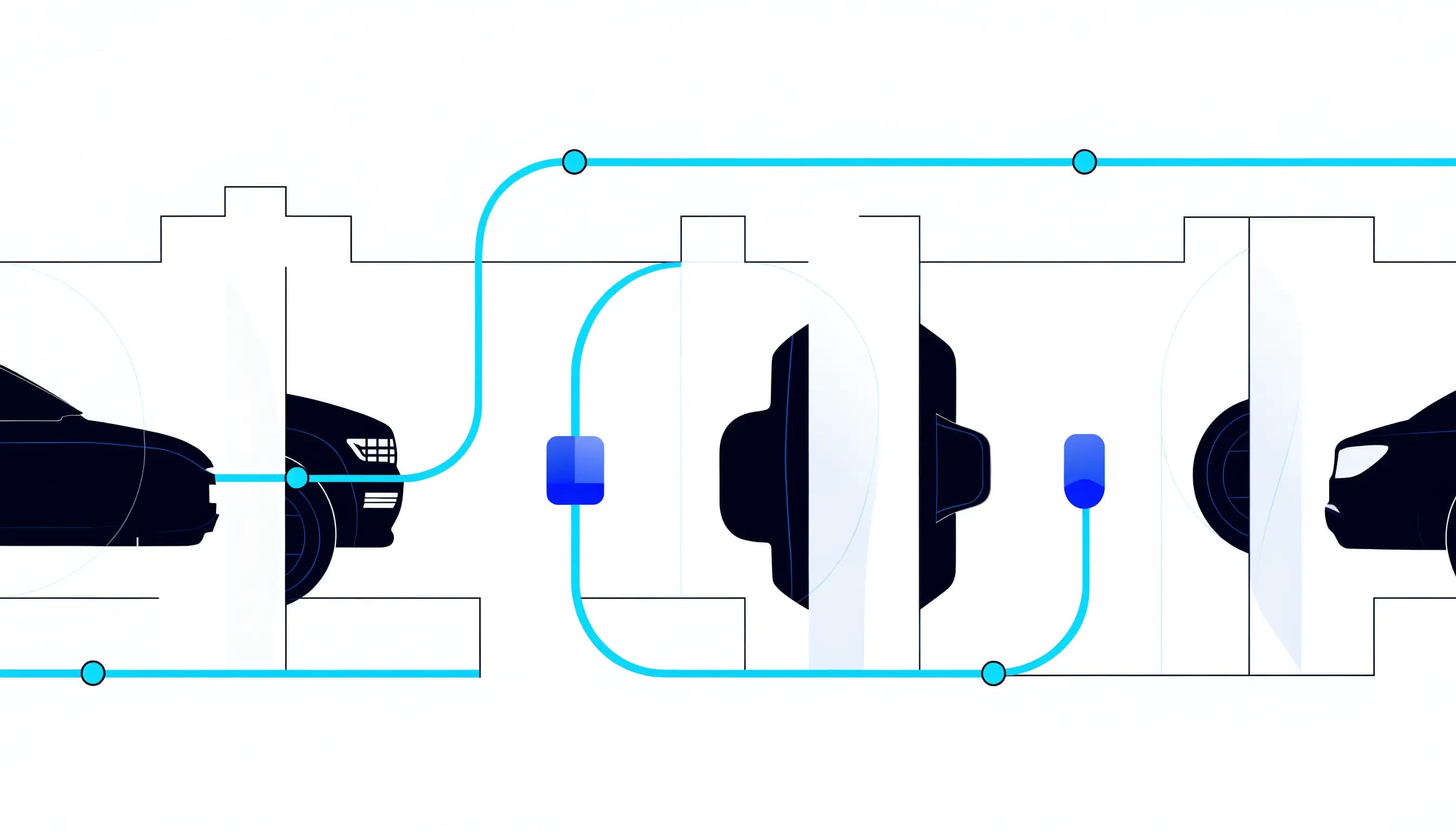 Automotive customer journey connecting inventory discovery, financing, trade-in, and service