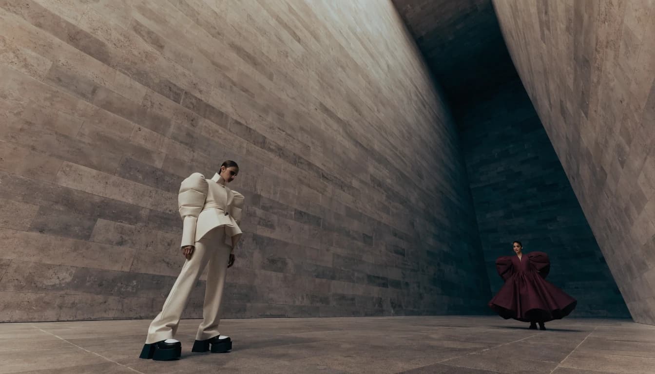 Editorial fashion campaign for the fictional Veloura ecommerce concept